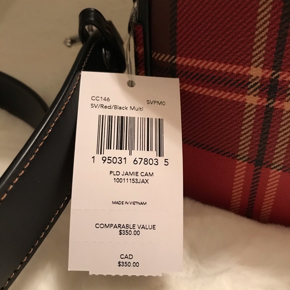 Coach Crossbody Tartan Plaid print - Picture 5 of 5